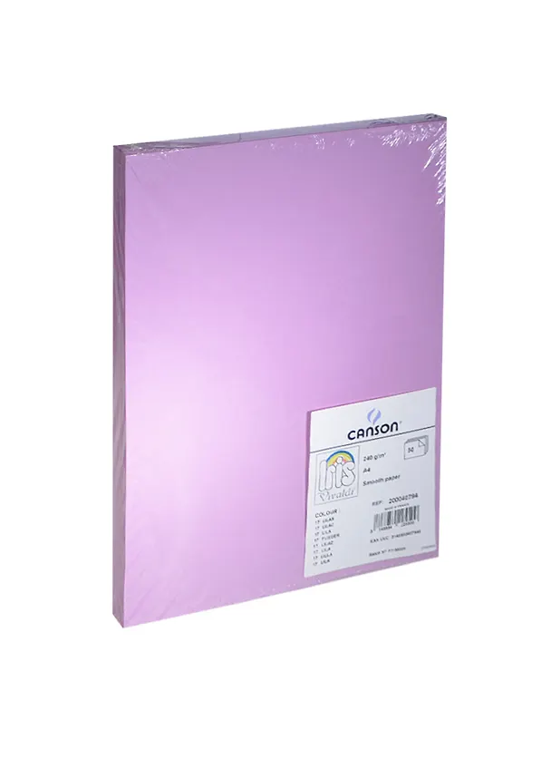 Бумага для пастели А4 "Iris Vivaldi" 240гр/м2, №17 лиловый, Canson 231412 — 2