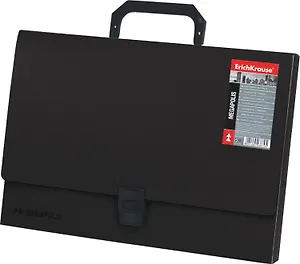 Портфель MEGAPOLIS F/C, пластик, черный, Erich Krause
