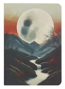 Записная книжка А7 30 листов в клетку, "Луна", сшивка