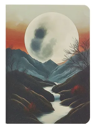 Записная книжка А7 30 листов в клетку, "Луна", сшивка 3079196