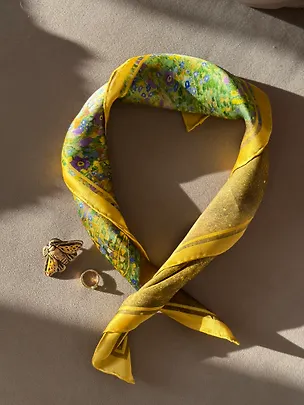 Платок Климт Поцелуй 60х60 3091582