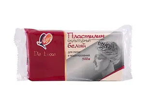 Пластилин скульптурный 500г "Люкс" белый 3102544