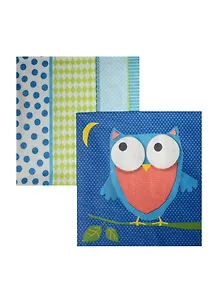 Набор салфеток для декупажа Сова, Лейла/Магия, аква (1210-12210/1210-13032) (10/9000024768833)
