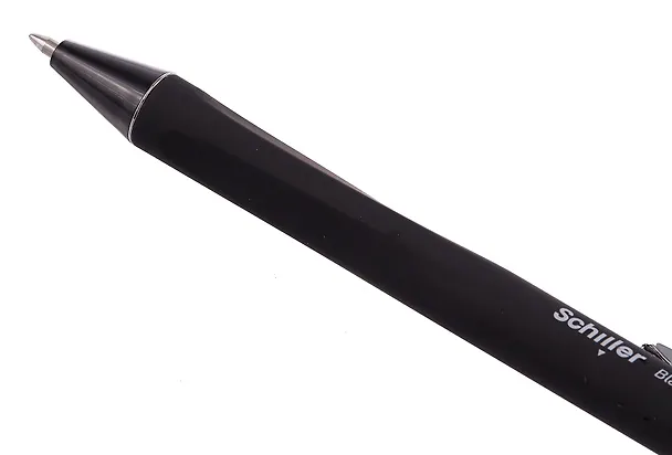 Гелевая ручка чёрная автоматическая 0,7 мм, Black matte, Schiller 3049577 — 5