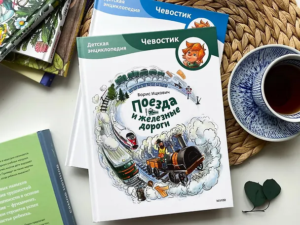Книга Поезда и железные дороги. Детская энциклопедия (Чевостик) (Борис Ицкович) — 8