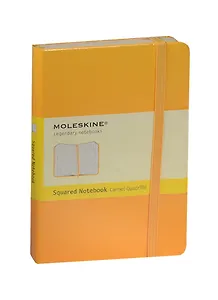 Записная книжка А6 96л кл. "Classic Pocket" желтая, жесткая обложка, резинка, Moleskine