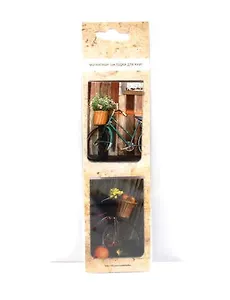 Набор закладок магнитных (2шт) "Велосипеды"