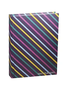 Ежедневник недат. А6 112л "Орнамент. Косые линии" 7БЦ, мат.лам, Listoff