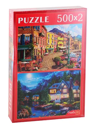 Пазл Набор 2в1 Чудесные виды ТМ Рыжий кот 500+500 элементов ФП500-8792 2798095