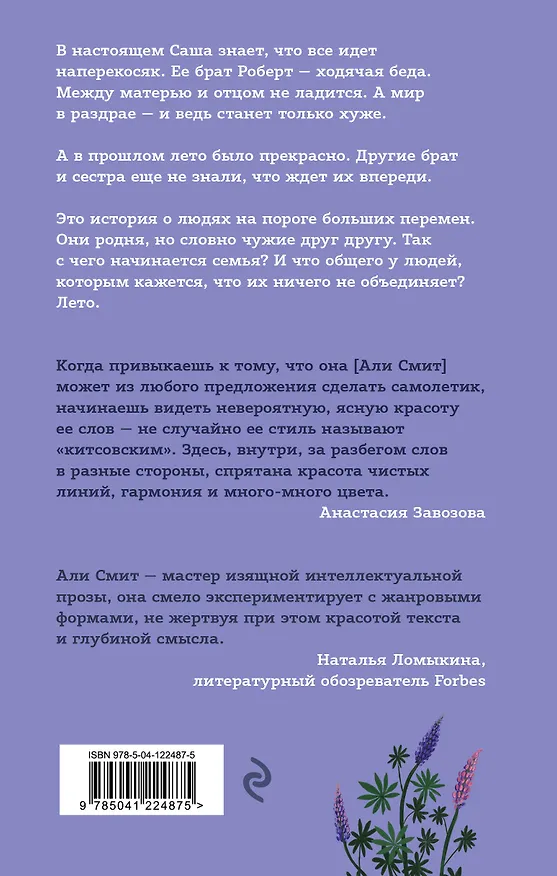 Книга Лето (Али Смит) — 2