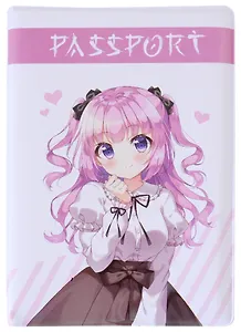 Обложка для паспорта Аниме Девушка с бантиком (Сёдзё) (цветная) (ПВХ бокс)