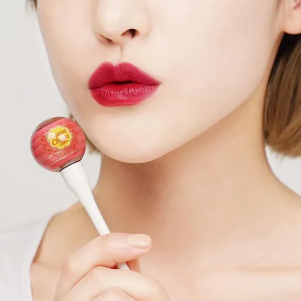 Chupa Chups Жидкая помада-тинт в оттенке Raspberry (12,7г) (310351) 3128079 — 3
