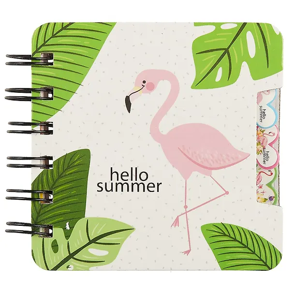 Записная книжка «Hello flamingo» А7, 60 листов в линейку, спираль, в ассортименте 247118 — 3