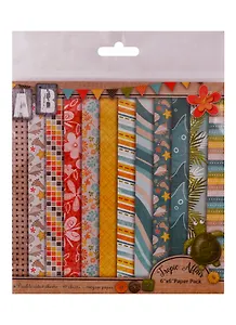 Бумага для скрапбукинга двусторонняя Tropic Affair, 15,2*15,2 (12дизайнов 12 листов)