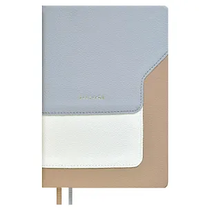 Ежедневник недат. А5 160л "Лайка" серый, кожзам, тв.переплет, обл.поролон, тиснение фольгой,  офсет, ляссе 3055005