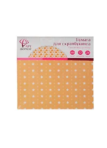 Набор бумаги д/скрапбукинга Оранжевые оттенки (AF07-012-06) (15х15см) (24л.) (12 дизайнов) (упаковка)