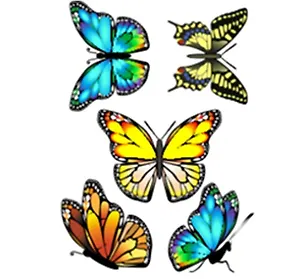 Декоративная наклейка Красочные бабочки (нц168)