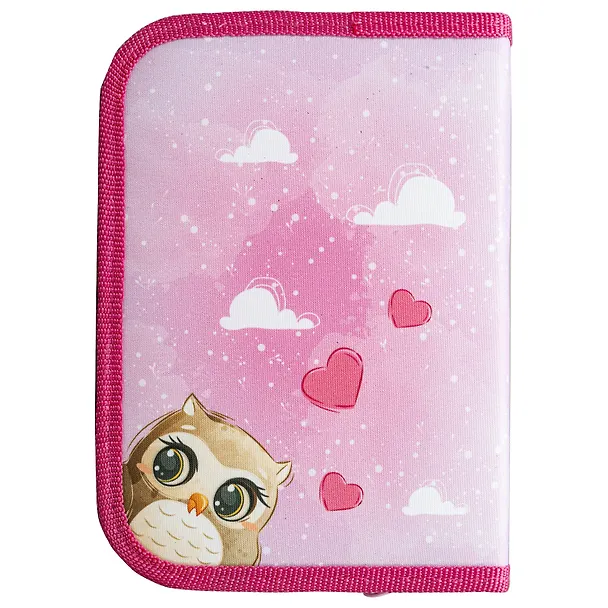 Пенал 1 отделение "Cute owls" 19*13 см, полиэстер 3024456 — 3