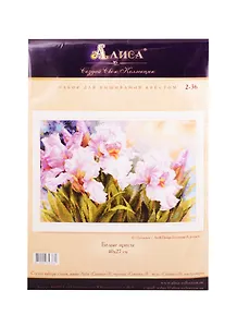 Набор для вышивания крестом Белые ирисы, Алиса