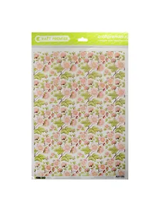 Рисовая бумага для декупажа Craft Premier Земляничный цвет (CP01246) (А3) (25г/м) (упаковка)
