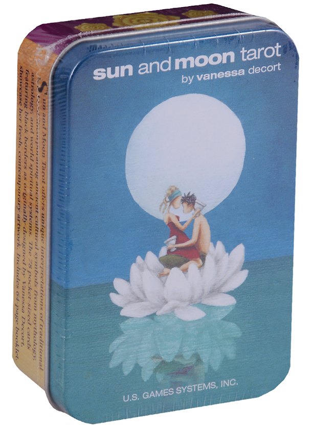 Книга Таро Аввалон, Sun and Moon Tarot Солнце и Луны (карты на английском языке в жестяной коробке) (ПИ) (V. Decort) — 1
