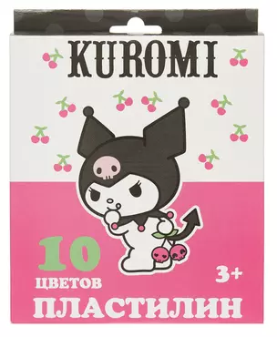 Пластилин 10цв 200гр "Kuromi" к/к, стек — 3047441 — 1