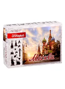 Пазл фигурный деревянный Citypuzzles. Москва