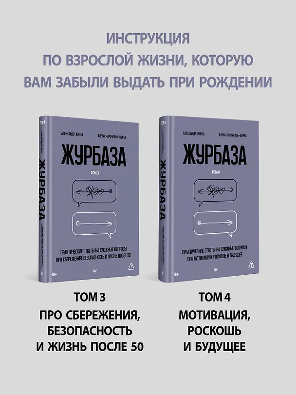 Книга Журбаза. Практические ответы на сложные вопросы про сбережения, безопасность и жизнь после 50. Том 3 (Александр Журба, Елена Курочкина-Журба) — 9