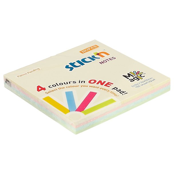 Стикеры Stick`n Magic, пастельные, 100 листов, 7.6 х 7.6 см 234420 — 1
