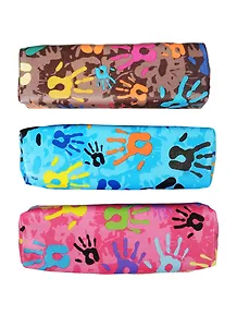 Пенал-косметичка 1отд. "Ладонь" ткань, ассорти