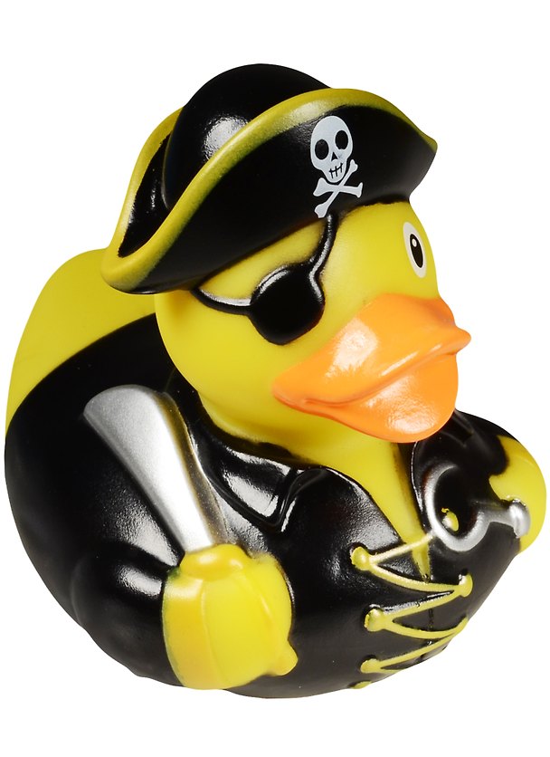 Игрушка для ванной, уточка резиновая FUNNY DUCKS "Уточка пират" (1835) 2563497 — 1