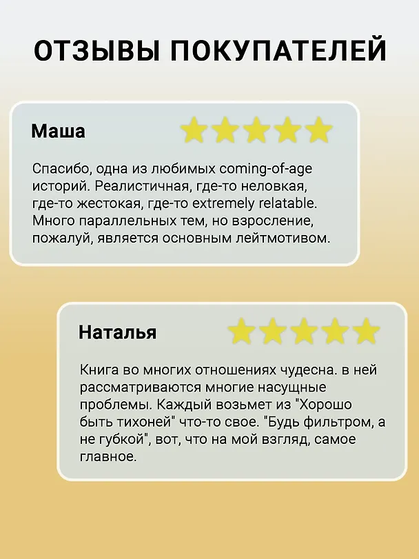 Книга Хорошо быть тихоней (Стивен Чбоски) — 5