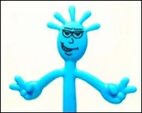 Ручка Человечек голубая (002634) (Карамба)