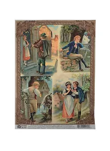 Декупажная карта Влюбленные (S-130) (упаковка)