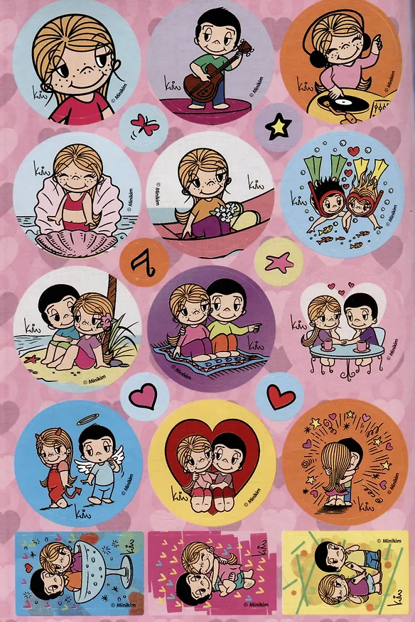 Книга Раскраска с многоразовыми наклейками № РН 2412 "Love Is" () — 3