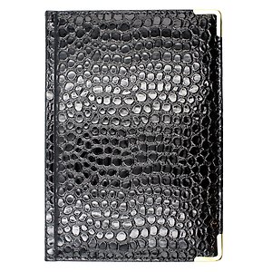Ежедневник дат. 2027г. А5 176л "BUSINESS PREMIUM. Lizard" черный, иск.кожа, обл.поролон, мет.уголки, тонир.блок, зол.торец, 2 ляссе