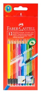 Карандаши цветные Faber-Castell, Color Pencils, 12 цветов с ластиком