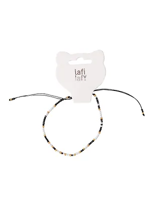 Браслет из бисера черно-белый (12-253004-С33) (Lafilaf) 3104680