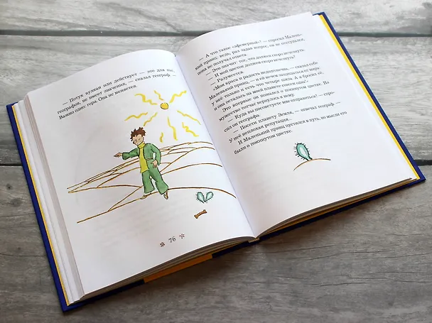Книга Маленький принц (рис. автора) (силуэт) (Антуан де Сент-Экзюпери) — 11