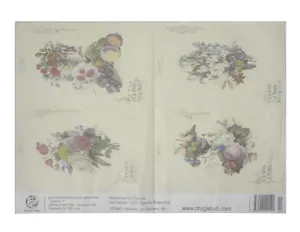 Бумага рисовая А4 Цветы 7 арт. na1094