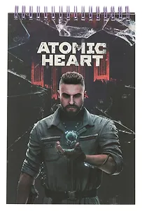Atomic Heart. Творческий блокнот cо стикерами A5. Майор Нечаев