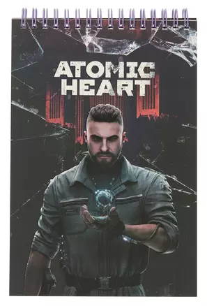 Atomic Heart. Творческий блокнот cо стикерами A5. Майор Нечаев — 3063062 — 1