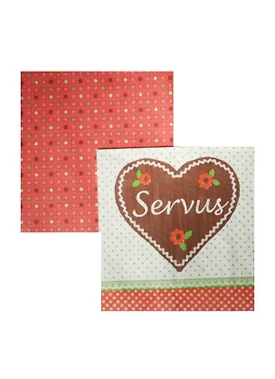 Набор салфеток для декупажа Воробушек/Тамино, красный (1210-13128/1208-13254) (10/900002476884 2476884