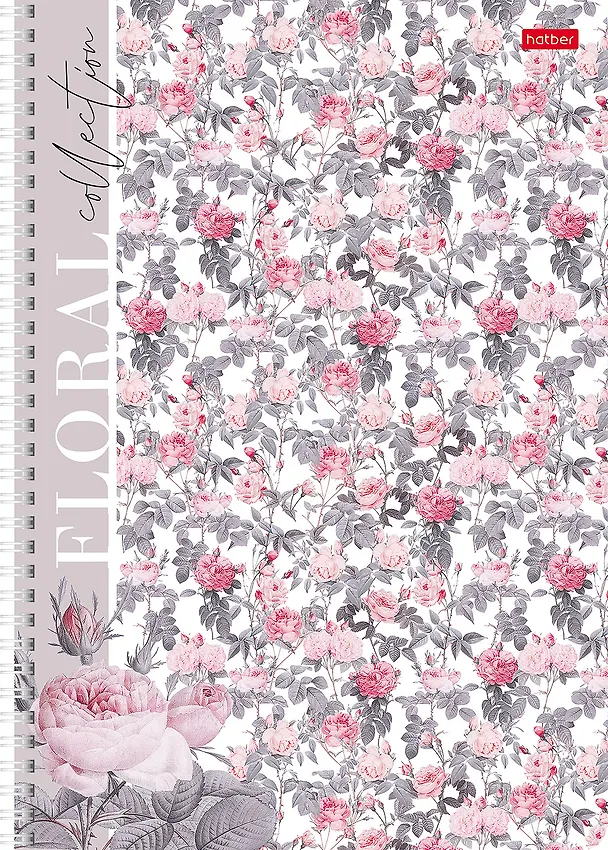 Тетрадь общая «Floral collection», 80 листов в клетку, А4, в ассортименте - Hatber 3037808 — 2