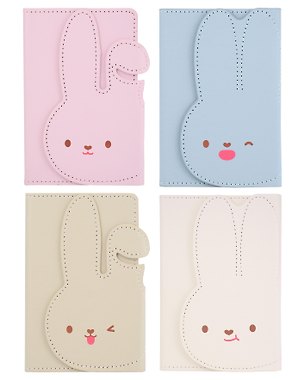 Записная книжка А6 96л лин. "Rabbit" тв.обл., фигурн.магн.клапан, ассорти, инд.уп. 3167301