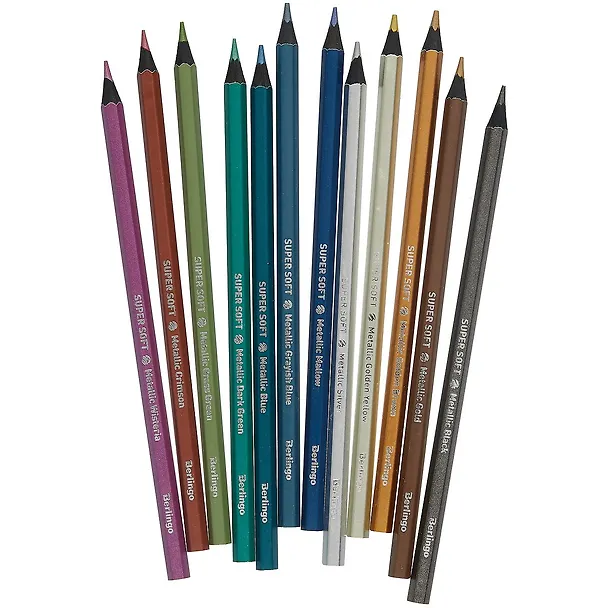 Карандаши цветные Berlingo, "SuperSoft. Metallic", 12 цветов 2876963 — 2