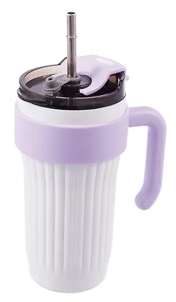 Термостакан с ручкой Цветной (пластик/металл) (850мл) 3088903