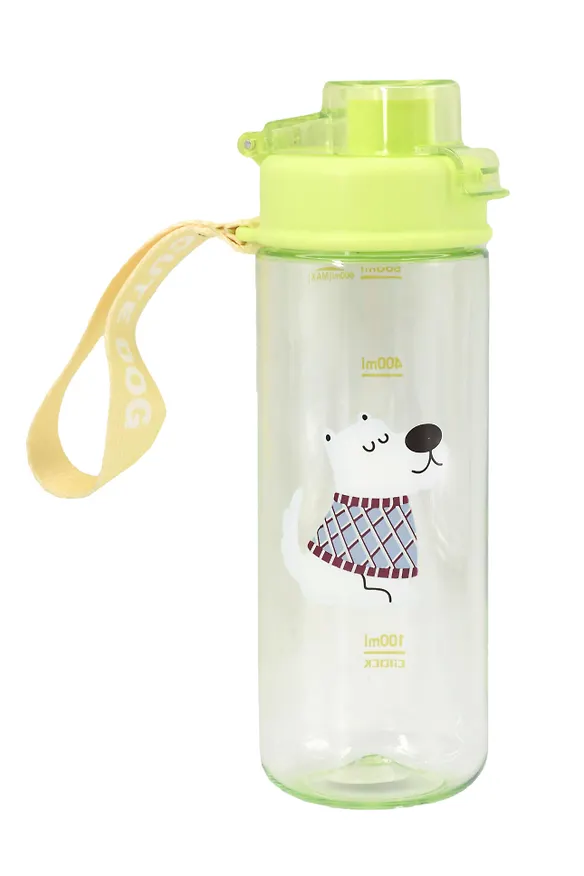 Бутылка Собачка Cute Dog (зеленая крышка, пластик) (600мл) (12-7306-202510-STB-53) 3135659 — 2