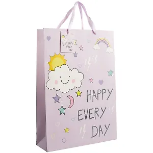 Пакет А3 46*33*10 "Счастье каждый день" дет., бум.мат.ламинат