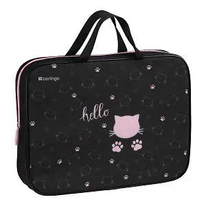 Папка для тетрадей А4 "Royal Kitty" 35*26,5*7,5см, ткань, молния